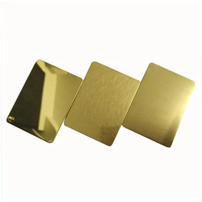 6K Golden Stainless Steel Sheet 0.1mm - 300mm Rose Gold SS Sheet