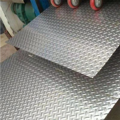 316L Diamond Stainless Steel Chequered Plate 8K Anti Skid Floor Sheet